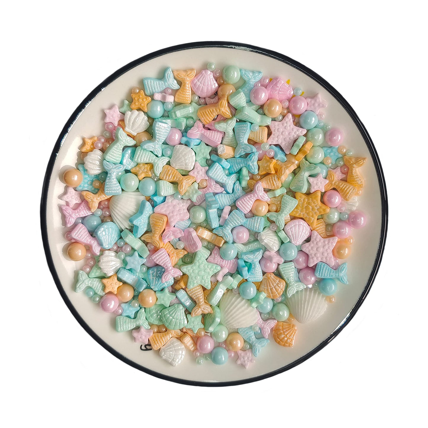 Sentovac Edible Mermaid Pearl Mix Sprinkles For Decorating | Edible Cake Cupcake Sprinkles 1 Bottle 3.53Oz/ 100G | Cookie And Ic