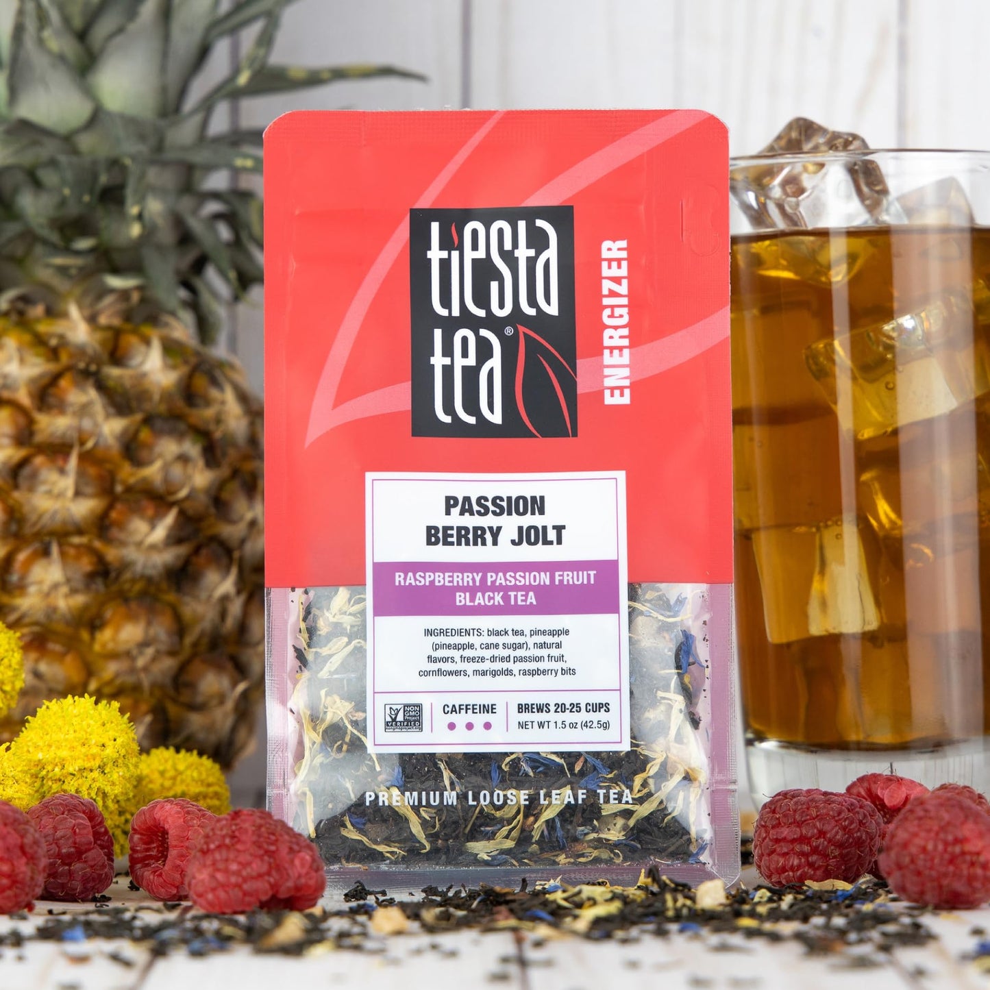 Tiesta Tea Black Loose Leaf Tea Gift Box, High Caffeine Variety Pack, 3 Pouches, 1.7 Ounce
