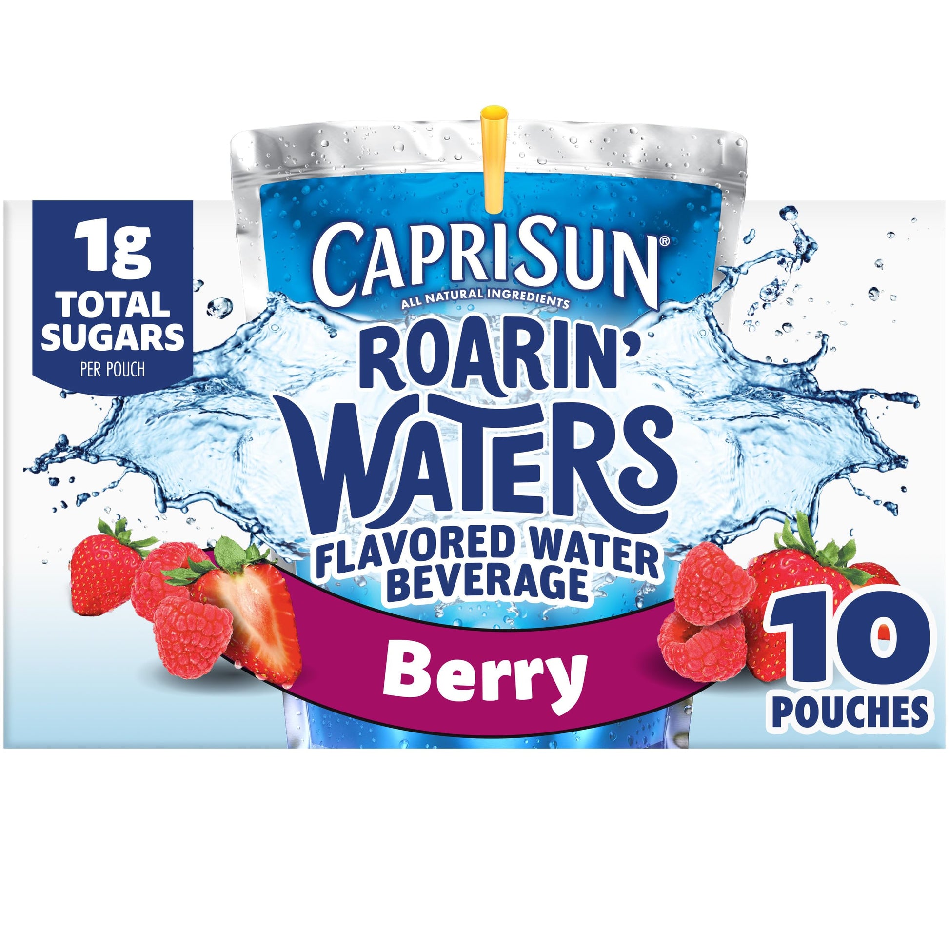 Capri Sun Roarin Waters Berry Rapids Ready-to-Drink Juice, 6 Fl Oz (Pack of 10)