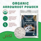Jiva Organics Organic Arrowroot Flour (Powder) 2 Pound Bag - Raw, Non-Gmo, Gluten Free