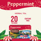 Celestial Seasonings Peppermint Herbal Tea, Caffeine Free, 20 Count (Pack of 6)