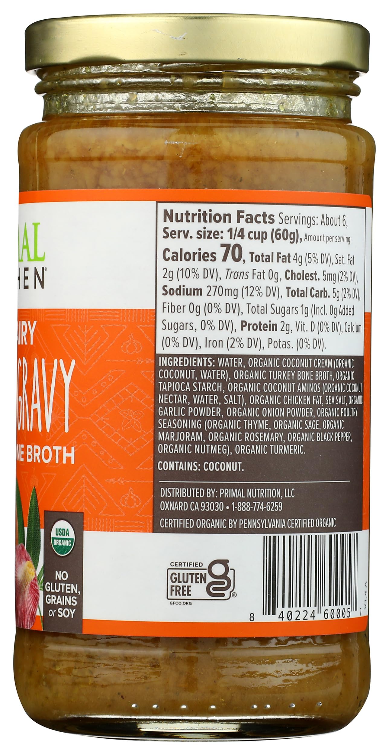 Primal Kitchen Organic Classic Gravy, 12 OZ