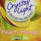 Crystal Light Green Tea Drink Mix, Peach Mango Flavor, 0.08 oz Packets, 6 Pack