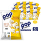 Poptime Kettle Cooked Popcorn - Butter, 4.75oz Bags (Pack of 12), Non-GMO, Gluten Free, Dairy Free, Kosher, Whole Grain, Low Cho