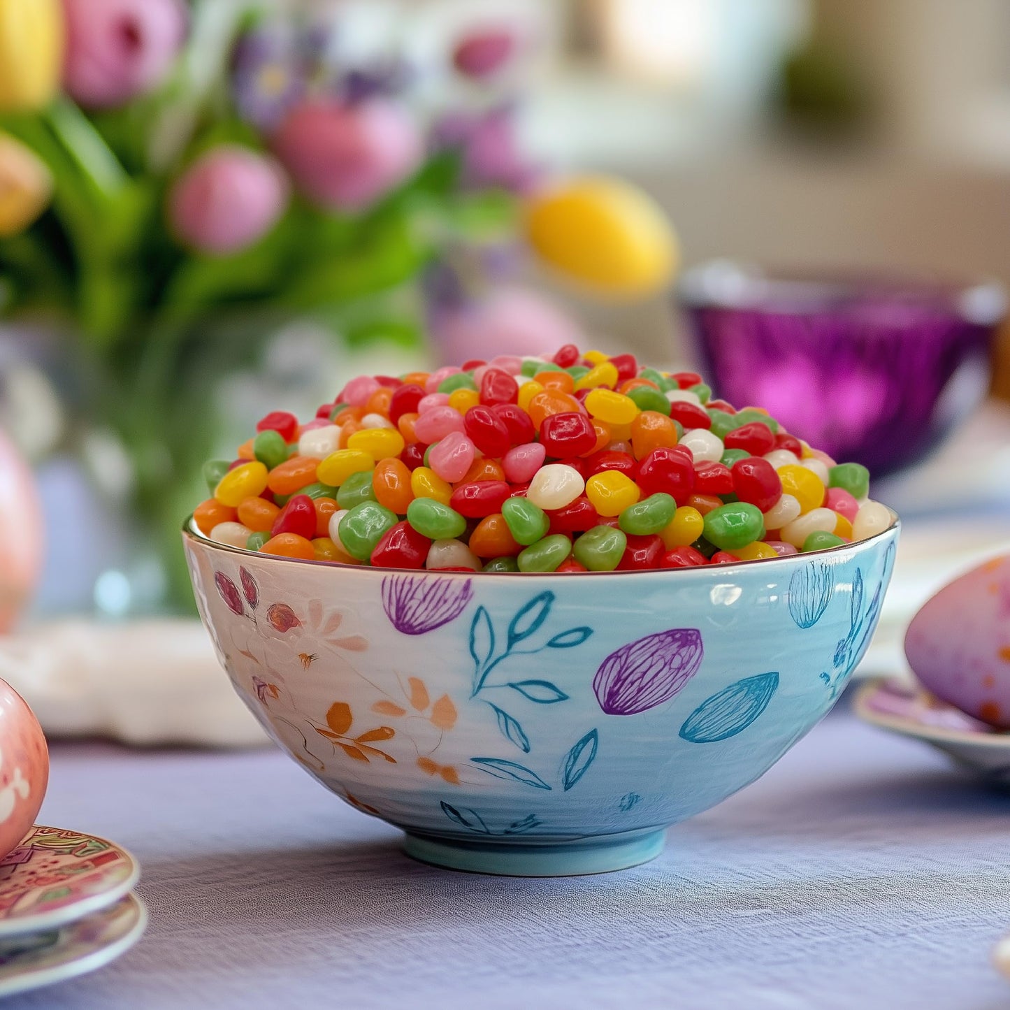Jelly Beans - 2 Pound Bulk Pack - Assorted Fruit Flavored Candy - Mini Size