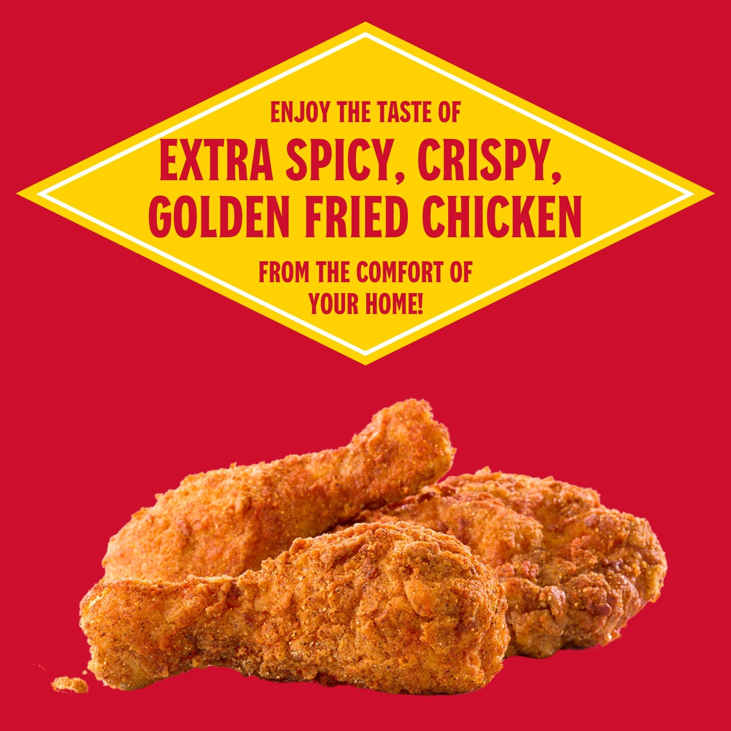 Spicy Chicken Fry Batter Mix 9 Oz. (Pack Of 1) - Seasoned And Ready To Use - Extra Spicy - Extra Crunchy - Filled With Cajun Fla