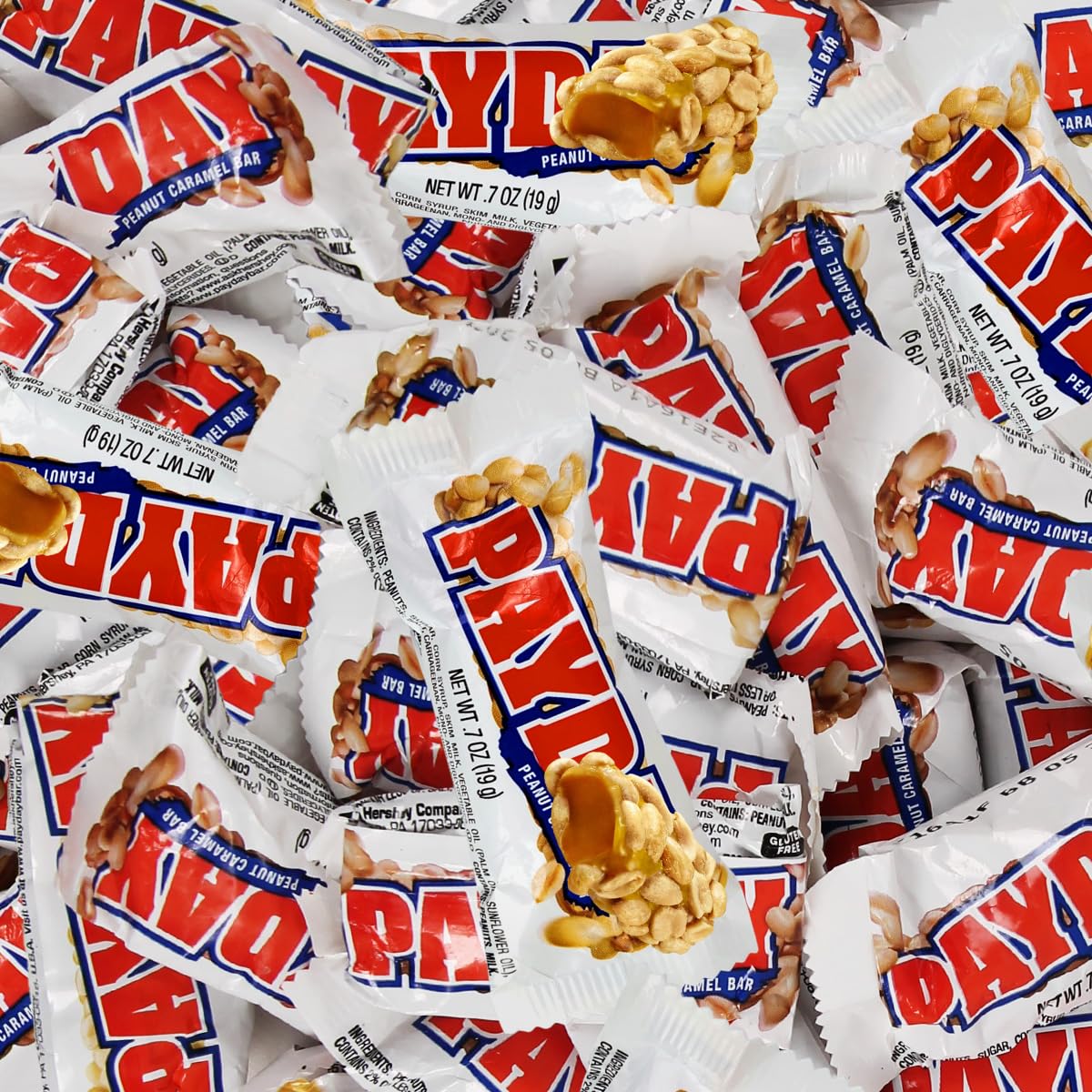 Peanut Caramel Candy Bars Snack Size 2Lb Bulk for Home Snacking, Movie, or Office Break Hours - Delicious Individually Wrapped P