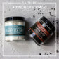 Saltverk - Salt Gift Set of 2 - Includes Flaky Pure & Lava Sea Salt Sampler - Hand Harvested Gourmet - Sustainably Made - 6.34 Ounces Total
