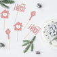 Gyufise 24 Pack Rose Gold Sweet Home Cupcake Toppers Glitter Key Housewarming Cupcake Picks Decorations For New Home Th