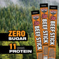 Oid Trapper Original Deli-Style Beef Sticks, 1.75-Ounce Individually Wrapped Packages, 11 Grams Of Protein And Zero Grams Of Sug