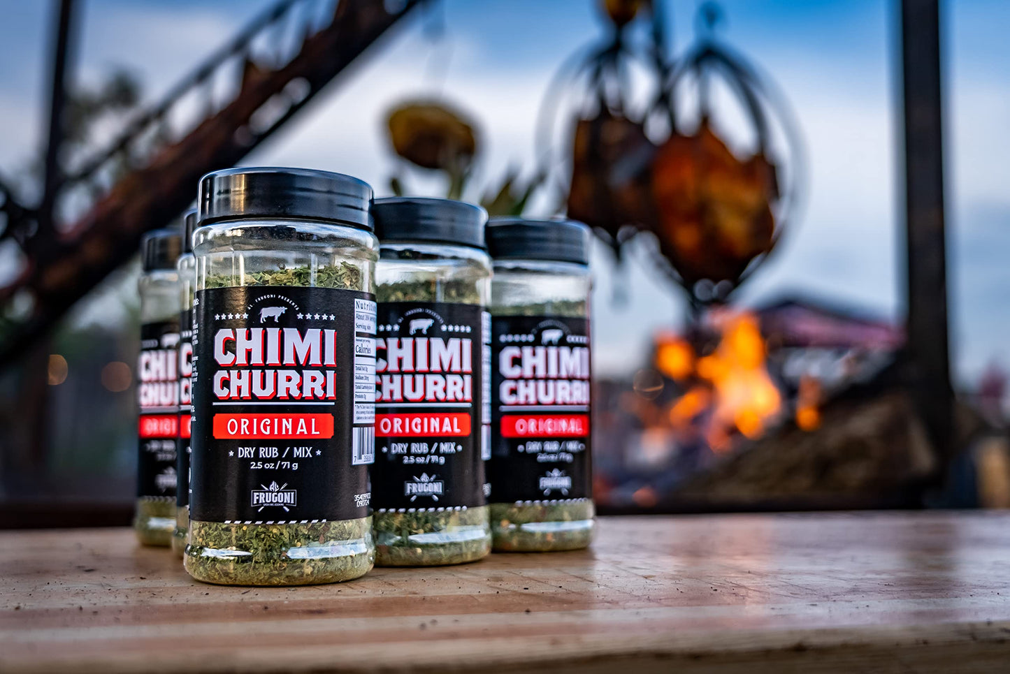 Frugoni Chimichurri Sauce, Rub, Marinade - Original, 2.5 Ounce, Black