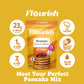 Flourish Protein Pancake & Waffle Mix, With Whey Protein & Flax Seed, No Added Sugar, High In Protein & Fiber - Just Add Water -