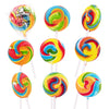 Narwhal Novelties Mixed Fruit Large Rainbow Lollipop Candy, Christmas Candy Bulk, Christmas Candy Stocking Stuffers, Kids Birthday Party Favor, Individually Wrapped Lollipop Sticks (Pack Of 18)