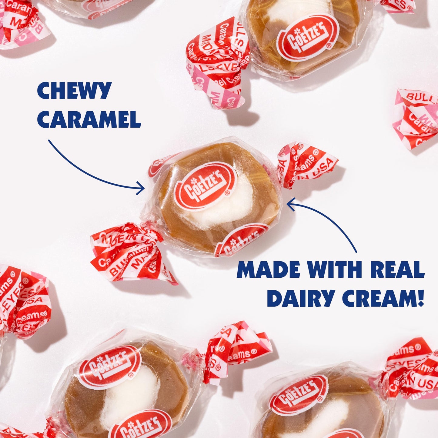 Goetze'S Candy Vanilla Caramel Creams - 1 Pound Bag (16 Ounces) - Fresh From The Factory
