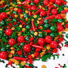 Christmas Sprinkles for Cookies, Red and Green Sprinkles With Green Tree & Gold Star, Perfect for Christmas Dessert Party 4.23 O