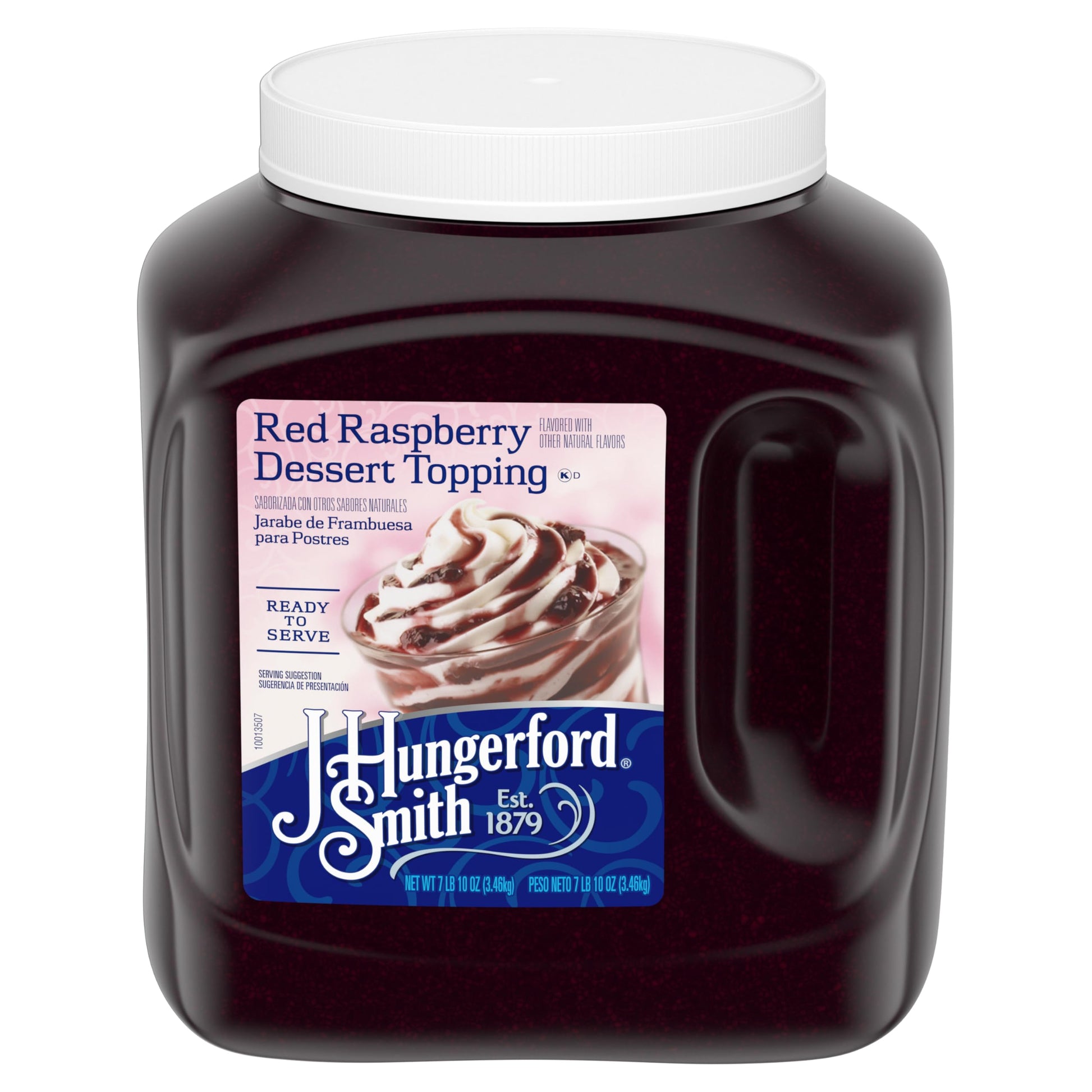 J Hungerford Smith Red Raspberry Dessert Topping, 122 oz Wide Mouth Jug, 3 Pack