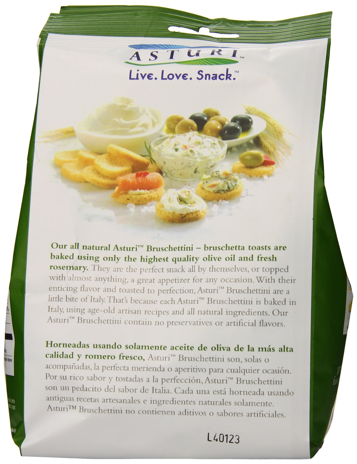 Asturi Bruschettini, Rosemary and Olive Oil, 4.23 Ounce