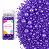 Purple Sprinkles for Cake Decorating, Edible Pearl Sprinkles for Cupcake Toppers Baking Decorations Cookie Lover Birthday Celebr