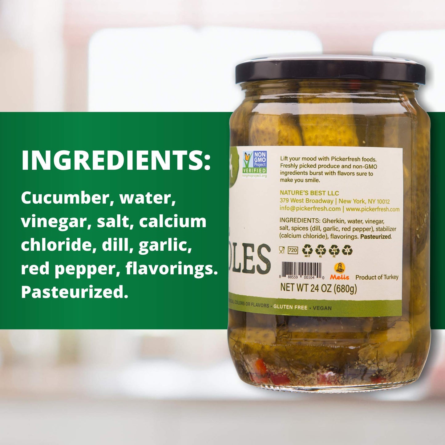 Pickerfresh - Dill Kosher Whole - Case Of 6-24 Oz