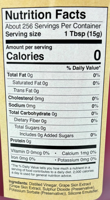 Chefs Quality Red Vinegar 5% Acidity 1 Gallon - Made in USA, 128 Fl Oz