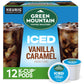 Green Mountain Coffee Roasters Iced Vanilla Caramel, Single Serve Keurig K-Cup Pods, Flavored Iced Coffee, 12 Count(Pack Of 6)