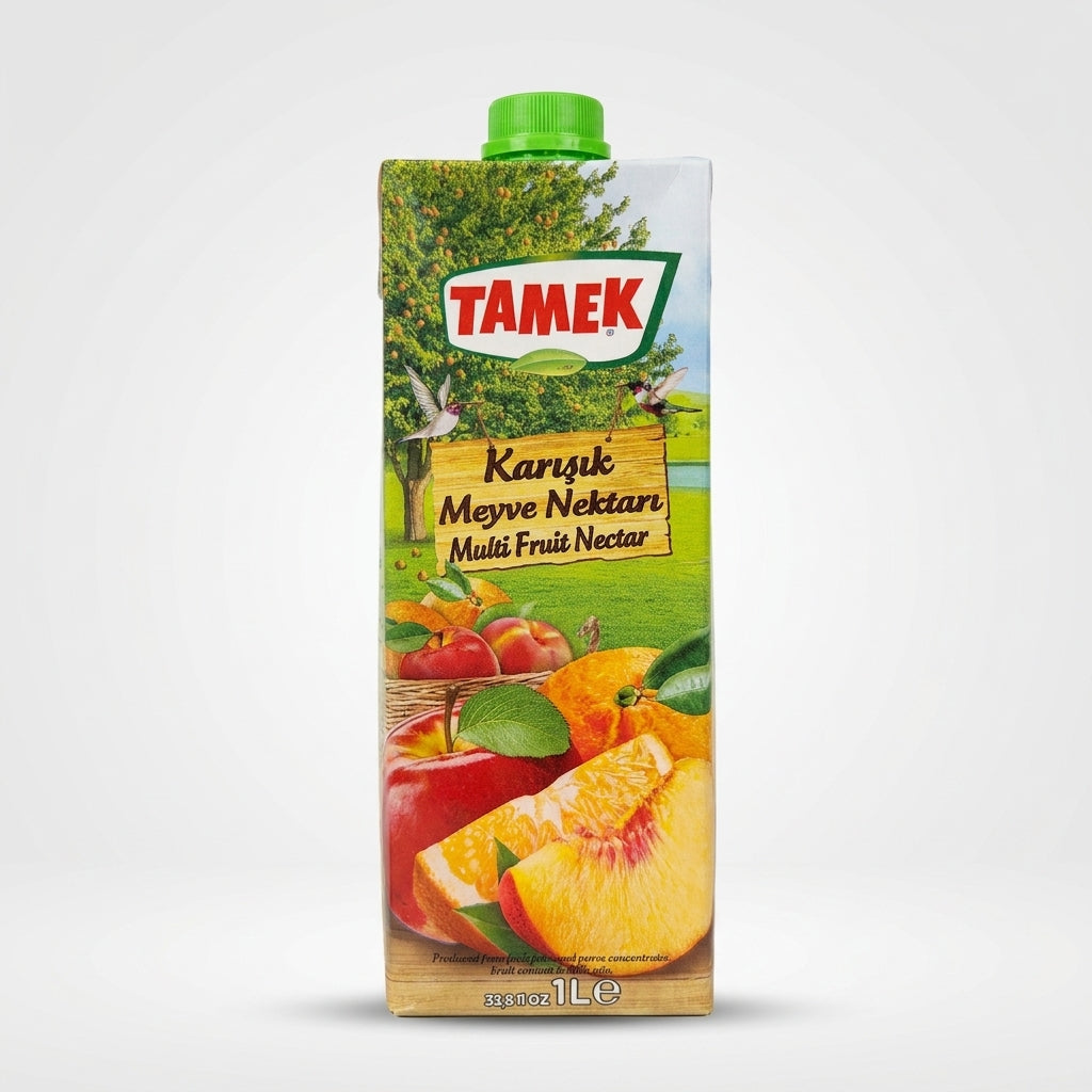 Tamek Multi Fruit Nectar 1L - Premium Turkish Mixed Fruit Juice