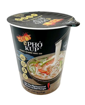 Pho Kup Instant Spicy Veggie Pho (Case of 10 Kups)