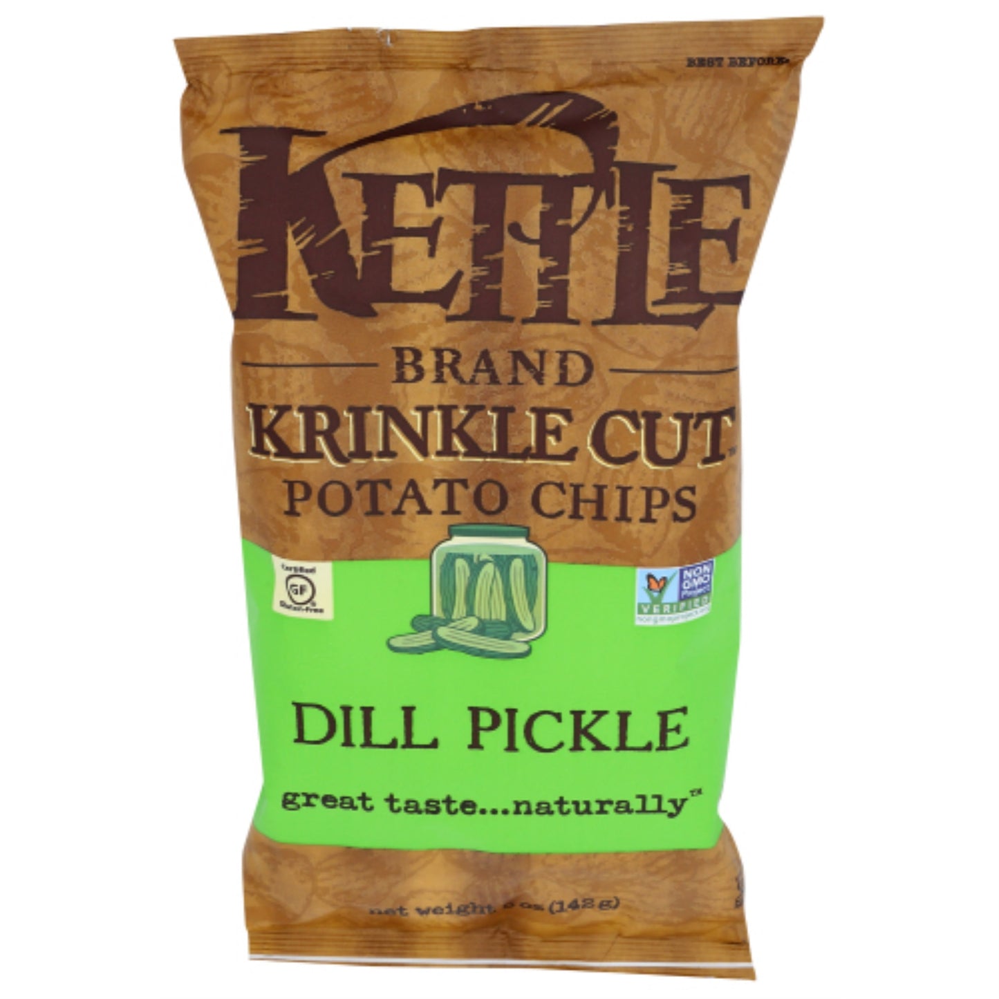 Kettle Foods Chip Krnkl Cut Dill Pckl (Pack Of 15)