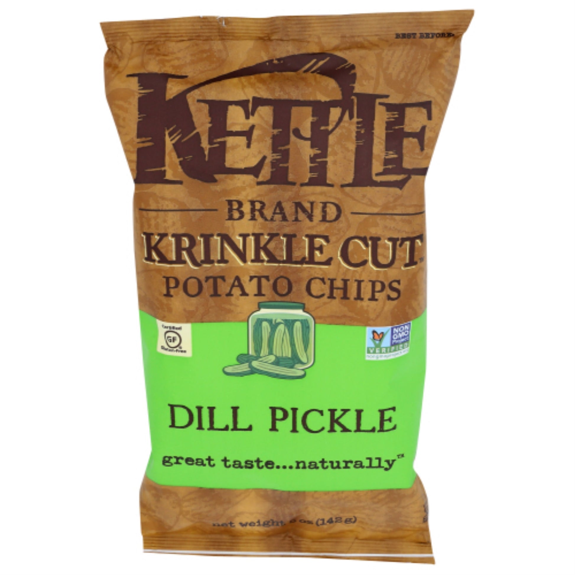 Kettle Foods Chip Krnkl Cut Dill Pckl (Pack Of 15)