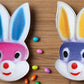 Edible Bunny Faces - Size: 2-1/4" - Bulk 96 pieces