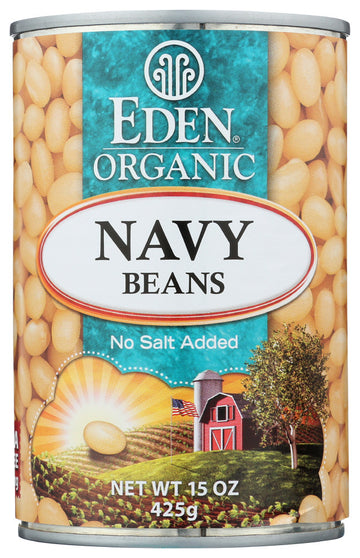 Eden Foods Navy Beans Can (12X15 Oz)