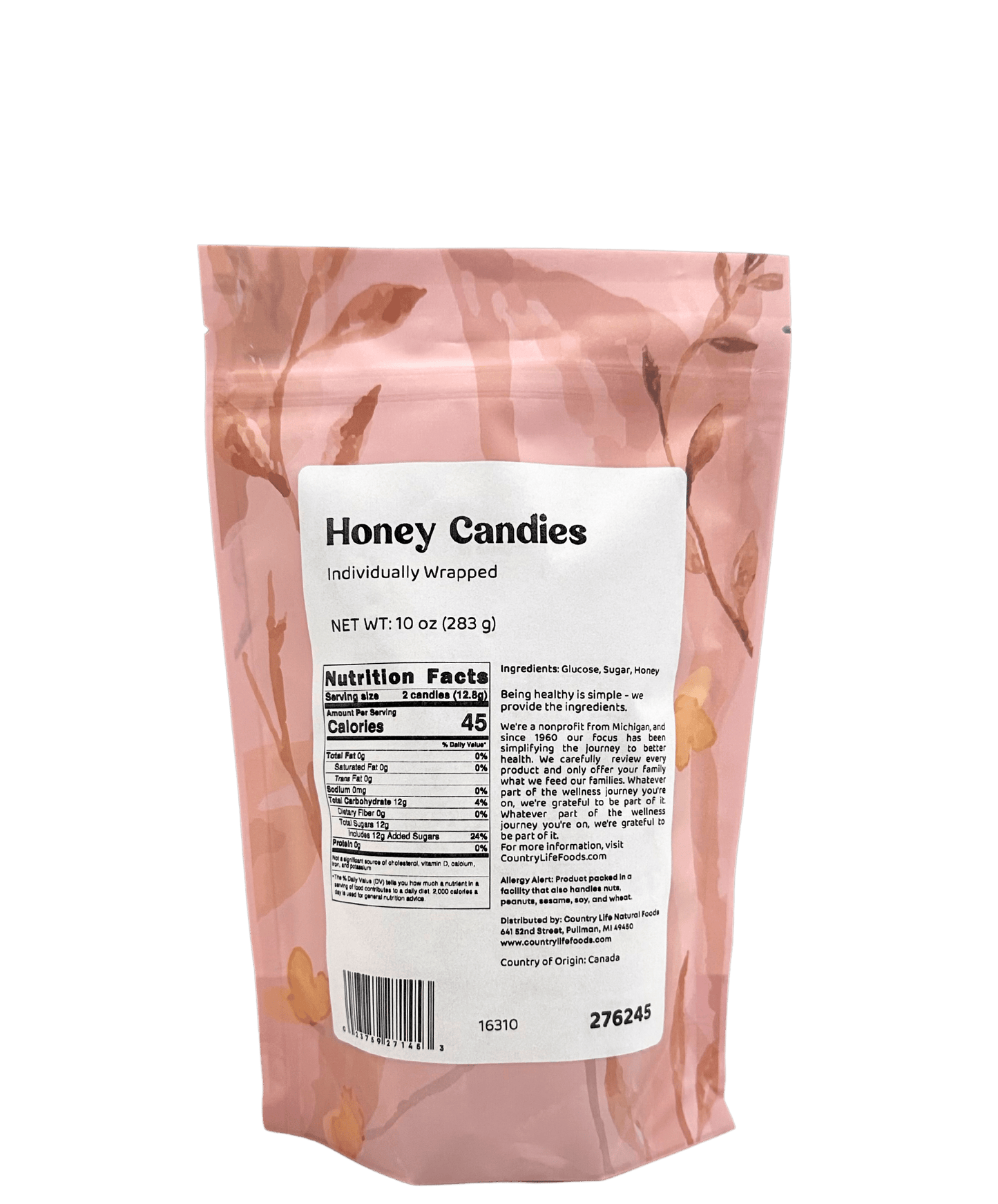 Honey Candies, Individually Wrapped