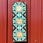 Handmade Amish Barn Quilt Banner Wall Art – 10.5in x 30in Reclaimed Wood Mosaic