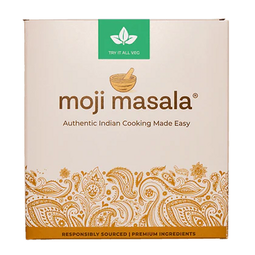 Indian Vegetarian Spice Gift Set – 9 Plant-Based Dishes | Spinach, Cauliflower, Eggplant, Lentils, Rice & More | moji masala®