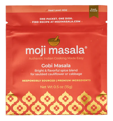 Vegan Indian Spice Gift Set – Spinach Curry, Cauliflower Curry & Potato Curry | 3 Plant-Based Dishes, Pre-Measured | moji masala®