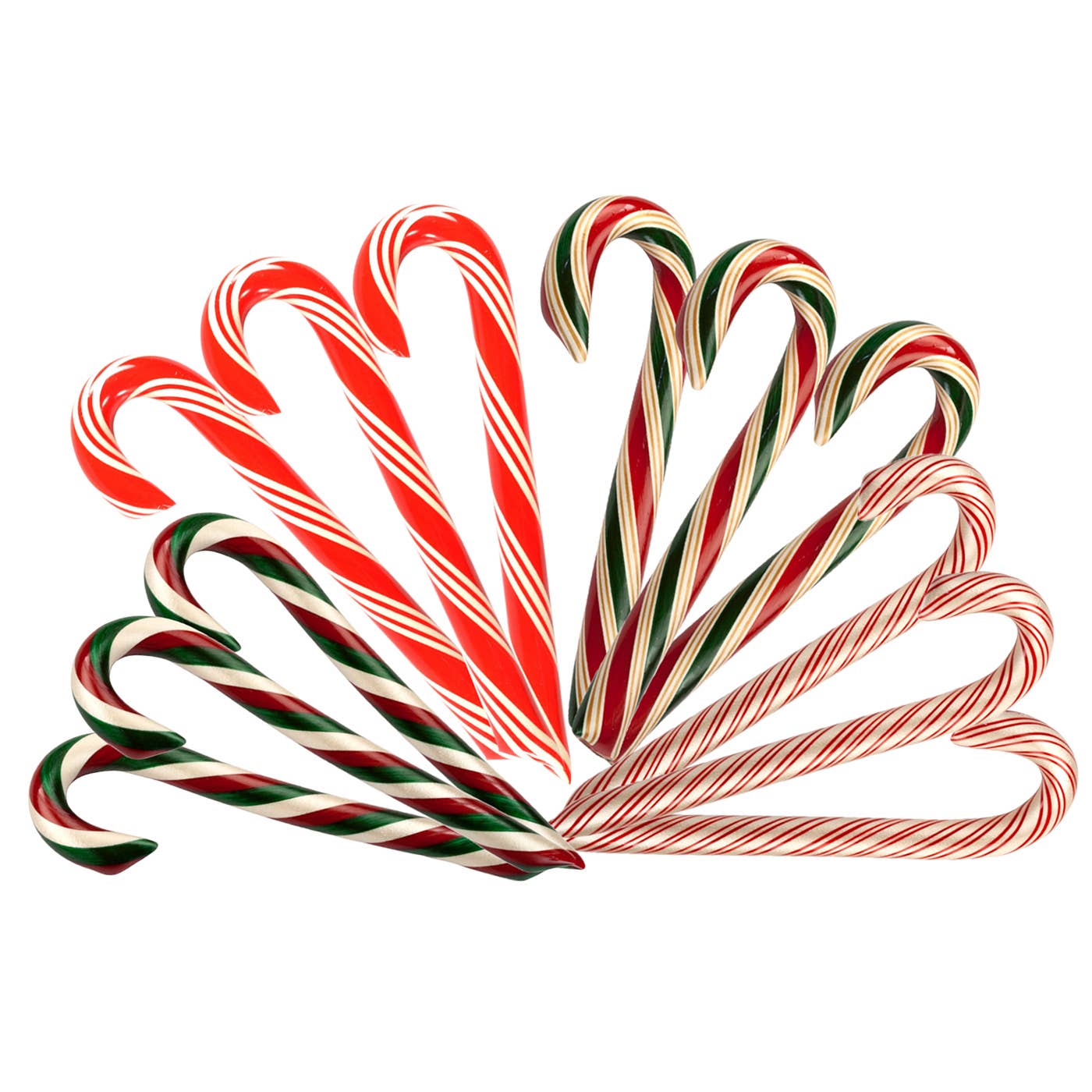 Hand-Spun Jumbo Candy Cane - Strawberry - 1.75 oz
