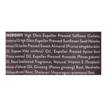 Soothing Touch Bath And Body Oil - Sandalwood - 8 Oz