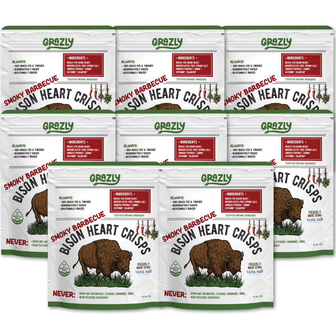 Bison Heart Crisps - 100% Grass-Fed/Finished