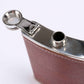 Brown Pebbled Flask Set