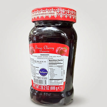 Tunas Sour Cherry Preserve 28.2 oz - Premium Turkish Fruit Spread