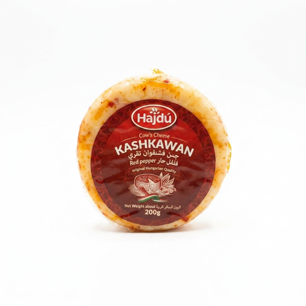 Hajdú Kashkawan Red Pepper Cheese 200g - Hungarian Cow's Cheese