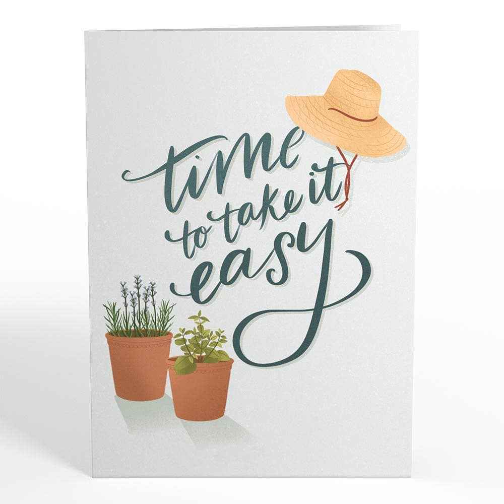 Take It Easy Retirement 5''x7'' Card, Pop-Up Cards