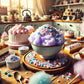 Cotton Candy Crunch Ice Cream Topping, Dessert Topping