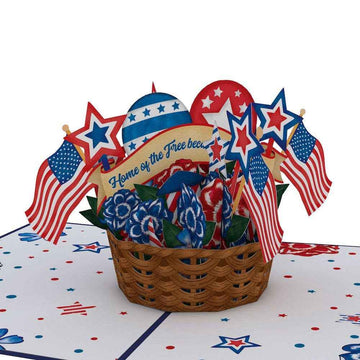 Americana Basket 5''x7'' Card