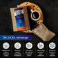 Plantation Blue 100% Jamaica Blue Mountain Coffee - Dark Roasted Whole Beans (8oz)