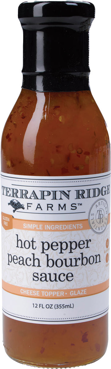 Hot Pepper Peach Bourbon Sauce