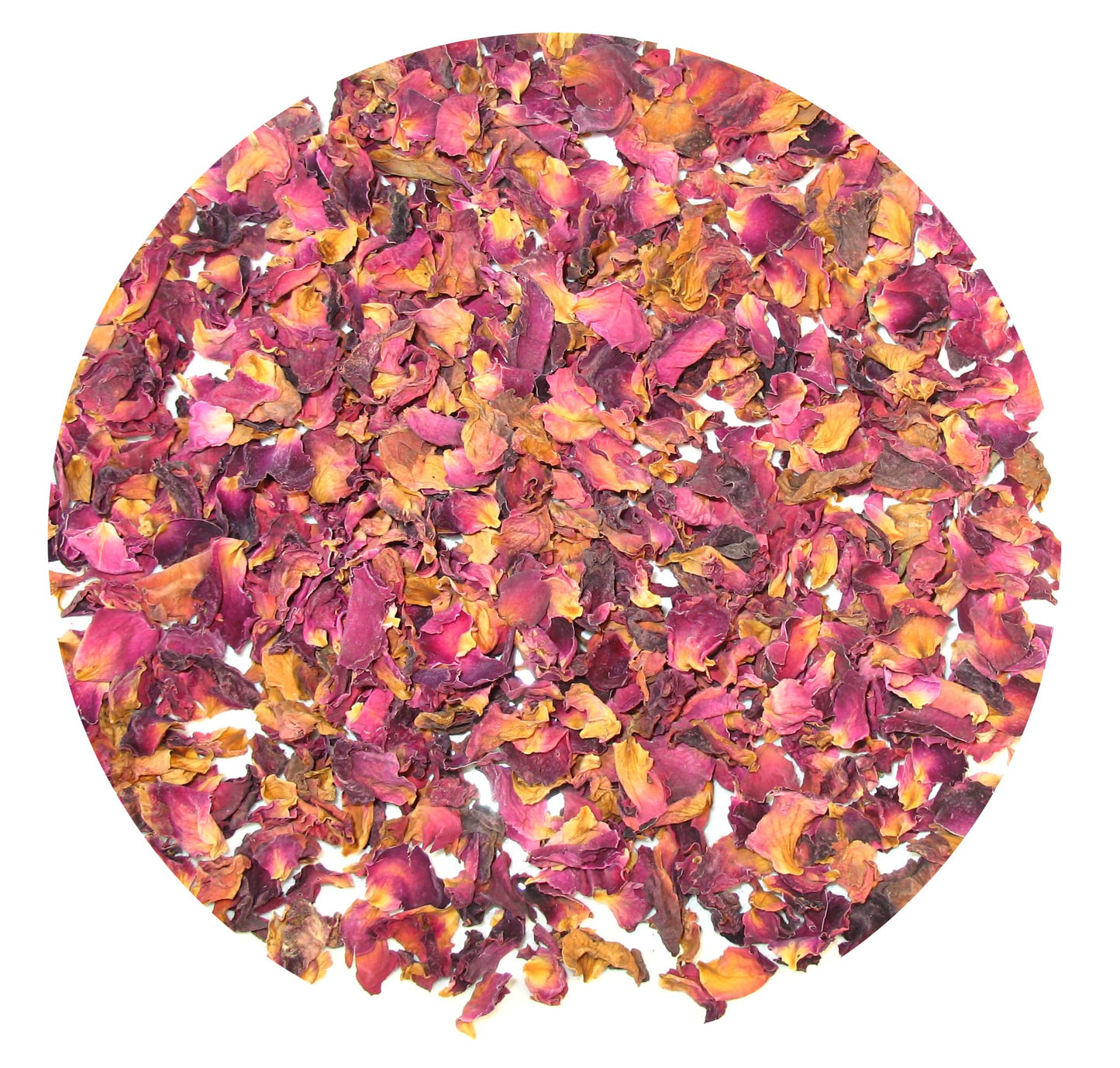Greenhilltea Dried Rose Petals - Edible Flowers for Herbal Tea, Baking, Gluten & Caffeine Free, 1 OZ Resealable Pouch