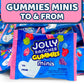 Fruit-Flavored Gummies Minis To & From - 3Lb Bag (Approx. 60 Pieces), Individually Wrapped Fruity Chewy Candy