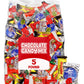 Bulk Christmas Chocolate Candy Variety Pack - 5 Pound Bag of Individually Wrapped Assorted Milk Chocolate Candies for Trick or T