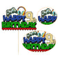 Ephlyn 1Pcs Video Game Happy 9Th Birthday Cake Topper Glitter Video Game Cake Pick Game On Controllers Nine Cheers To 9 Years Ca
